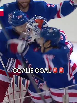 IGOR SCORES FIRST GOALIE GOAL IN NYR HISTORY 🤯🗽 #NHL #hockey #nhlhockey #rangers #newyorkrangers 