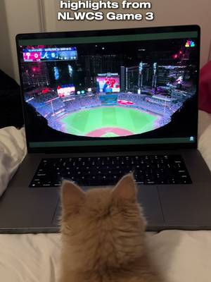 ChipPurr was a big fan of your work tonight, @Atlanta Braves #braves #phillies #MLB #playoffs 