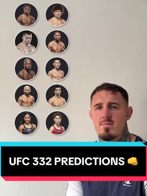 My UFC 332 Predictions 👊 Who have you got? 🔥 #UFC #mma #fyp #tomaspinall 