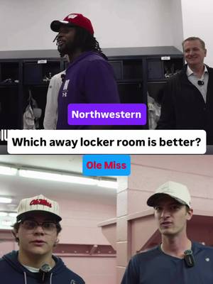 Which away locker room is better? Northwestern or Ole Miss?  @Melvin Gordon III says the away locker room at Northwestern’s new $900M Field is ‘one of the best ones I’ve seen. they should be grateful’ 👀 #cfb #northwestern #olemiss #CollegeFootball 