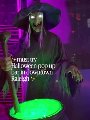 Must try Halloween pop up bar in downtown Raleigh Featuring themed cocktails and a full spooky menu. When are you planning to go?