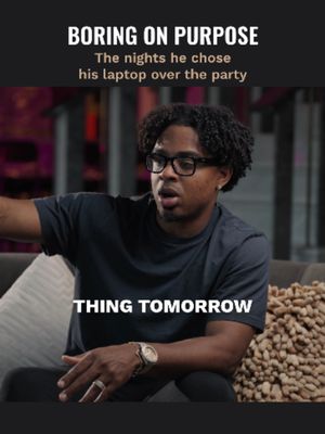 He spent Friday and Saturday nights studying while everyone else went out. The boring years built the life people want.