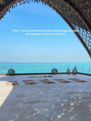 POV: You just found your next luxury all-inclusive escape🏝️  ✨ From arriving by private catamaran to being greeted by your personal butler, every moment at Impression Isla Mujeres feels like a VIP experience. Nestled on the cliffs overlooking the turquoise Caribbean Sea, this adults-only resort is home to beautifully designed suites, multiple infinity pools, world-class dining, rooftop sunsets, a luxury spa, and endless ocean views at every turn. The service is truly exceptional, and every detail is thoughtfully curated to make your stay unforgettable. Whether you’re celebrating a special occasion, planning a honeymoon, or simply looking to unwind in paradise, this is the kind of place you’ll be dreaming about long after you check out. 🤍 Would you stay here? 😍 #tiktokgorisingstarsI2 