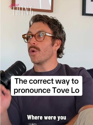 How have you (vay loo) been pronouncing Tove Lo (“too-vay-loo”)? @Tove Lo #tovelo #popstar #tovelohabits #missthing #podcastclip 