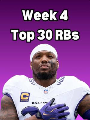 WEEK 4 FANTASY FOOTBALL TOP 30 RBS Jahmyr Gibbs is my RB1 for Week 4 and the best fantasy football RBs to have in your lineup. James Cook, CMC, Derrick Henry, Jonathan Taylor, and Kenneth Walker are all elite RBs with the floor and ceiling to dominate this week. Chase Brown, Kyren Williams, Aaron Jones, and D’Andre Swift are strong Week 4 fantasy football starts with great volume and upside. Omarion Hampton is one of the more interesting RBs this week, but I think he should be benched in a lot of leagues. Javonte Williams, Cam Skattebo, and Chuba Hubbard are all RBs I’m comfortable starting this week with plenty of upside #walterpicks #cowboyswalterpicks #fantasyfootballtips #nflfantasy #week4 