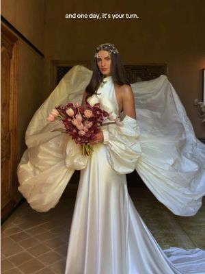 The moment I became my own romantic novel. My dream dress by @Alexandra Grecco  Location @Mas de Chabran  Wedding planners @Luxury wedding planner Italy  Flowers @Biancospino Flowers Atelier  Photography Matt Godkin Videography @Sommar Films  Content creation @Silvia Wedding Content Creator  Hair and makeup @Weddings by Alejandra  #weddingdress #weddingtok  #etherealaesthetic #medieval 