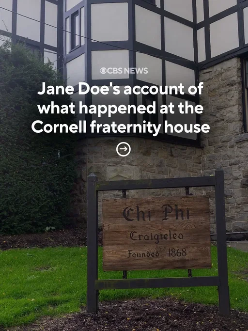 Text messages and documents from the investigation are providing new details about the night a then-20-year-old Cornell student known as Jane Doe says she was raped by multiple men at a fraternity house in October 2024. This timeline of her account is based on messages obtained by CBS News, a lengthy interview transcript with campus police and documents from Cornell's Title IX investigation in the months that followed. #cornell #ny #investigation 