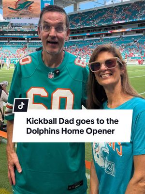 #Ad Kickball Dad goes to the Dolphins’ home opener with Amex @American Express #AmexAmbassador​