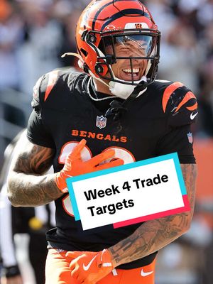 Players you need to trade for and trade away before week 4 of Fantasy Football! #fantasyfootball #fantasytrade #ashtonjeanty #omarionhampton #chasebrown 