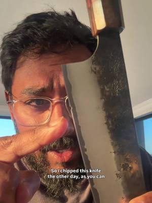 How to fix a chipped knife. 