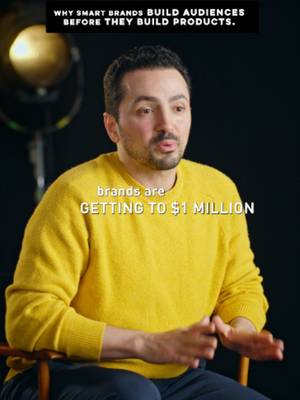 How are modern brands hitting $1M without a warehouse? They start with content.  You don't make a video just because the product is finished.  You make the video to build the audience for the product.  Earn the trust on its own, before there is ever a hard sell.
