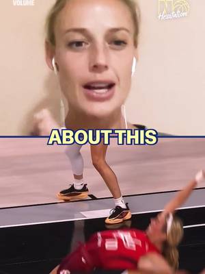 "Steph White calls a time out and tries to challenge it. One of the officials calls her for a T for stepping onto the court. One of the refs, Tim, I said 'Tim, Why can't we challenge that?'. And he goes, 'I don't know the rules.'" - Sophie on the Lexie Hull/Brianna Turner play