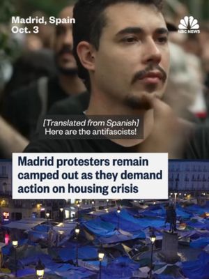 Thousands of housing protesters flooded the streets of Madrid to demonstrate against Spain's worsening housing crisis, a day after parliament rejected the government's latest attempt to address growing public concerns over soaring housing costs.