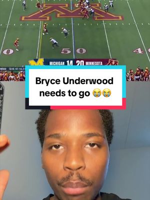 Might be the most overrated QB we’ve seen in a while 😭 #CollegeFootball #michigan #bryceunderwood 