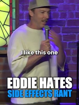 Eddie read the side effects and immediately lost his mind 😂 #EddieIfft #ShrEddie #comedy #standup #standupcomedy #funny