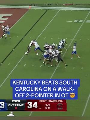 Shane Beamer and South Carolina blow a 17-0 lead 😳 #cfb #CollegeFootball #football #kentucky #southcarolina 