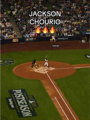 Your new Brewers all-time postseason HR leader: Jackson Chourio #homerun #jacksonchourio #postseason #brewers #MLB 