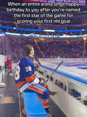 What a night for Victor Eklund! #newyorkislanders #hockeytiktoks #NHL #hockey #happybirthday 