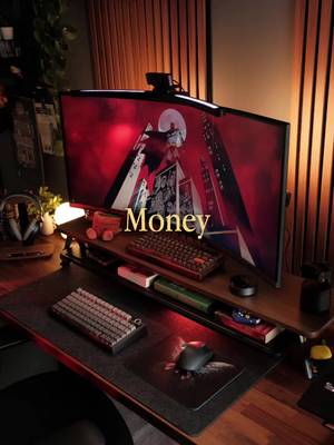 Money can't buy happiness, but it can buy some really cool stuff🔥 #desksetup #GamingSetup  #cozyvibes #roomdecor #setupinspiration