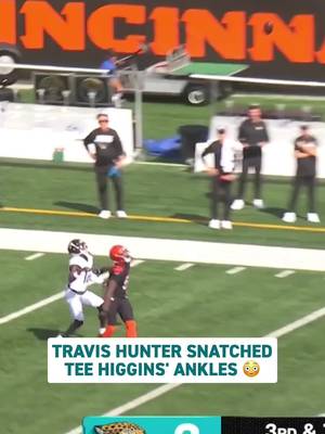 Penalty called it back but we figured you wanted to see it anyways 🤷‍♂️ #travishunter #jaguars #jaxvscin on CBS 