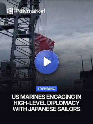 A video of American Marines aboard a boat went viral after footage showed them holding up a large fabric banner featuring an anime woman. The unusual display drew attention across social media, with users commenting on the unexpected mix of U.S. military personnel and Japanese anime imagery. #marines #japan 