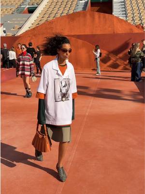 Stop scrolling for a second 🐊​ Spring-Summer 2027 Runway Show​ Rewriting the codes of the court under the creative direction of Pelagia Kolotouros​ #LacosteSS27 #FashionTikTok #rolandgarros