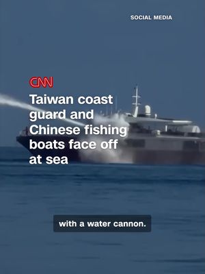 Taiwan’s coast guard blasted a Chinese fishing vessel with a water cannon after it entered restricted waters and refused repeated orders to leave. The dramatic encounter offers a glimpse of the growing confrontations at sea as Beijing ramps up pressure around the self-governing island. CNN’s @Will Ripley reports.