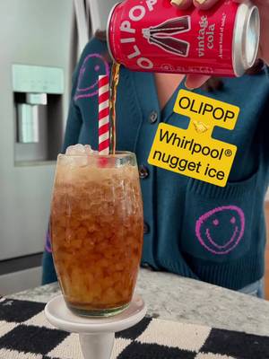 Never gets old.  A perfect match. Get nugget ice at home with the first refrigerator with an in-door nugget ice maker.