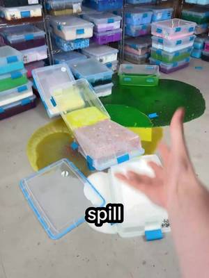 seriously how did this slime spill even happen?! 😭 Peachybbies.com restocks with slimes Friday at 7pm EST! ✨🎉