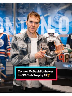 Making the 99 Club official 🏆 Connor McDavid receives the inaugural 99 Club trophy. #NHL27