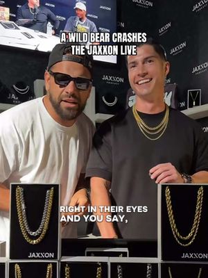 Never a dull moment when @Bear Degidio decides to crash the LIVE 😂 Tune in to the JAXXON TikTok Live on weekdays for exclusive giveaways & unmatched deals on our best-selling jewelry. #JAXXON #GiftGuide #tiktoklive #livehighlights #FlashSale @Jarett Castillo 