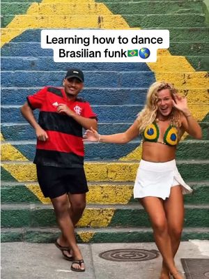 Learning Brasilian funk from the best @Roberto Soli 🇧🇷💃🏼🌎 This was definitely harder than it looks but so much fun🤣 One step closer to becoming Brasilian 😂🫶🏽🇧🇷 #brasil #dance #bailefunk #funk #brazil 