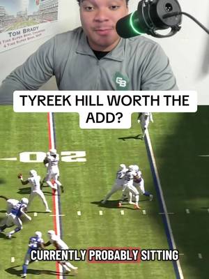 Is Tyreek Hill worth adding in fantasy football?🏈  #nfl #fantasyfootballtips #fantasyfootball #fantasyfootballadvice #nflfootball 