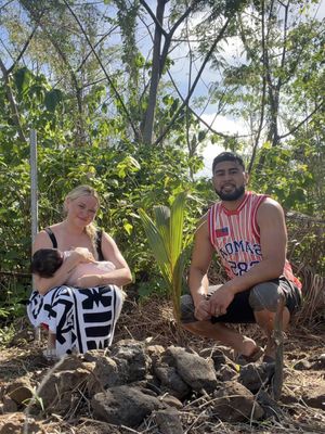 A little something special for our girl in her second home. 🥹🌴 I hope one day you look back on this video Ari, with your tree grown tall beside you. 🤎
