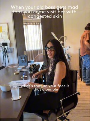 @Cristina Giraldo is going to make me spiral if she comes in one more time with congested skin 😂 Sometimes tough love is part of the facial.