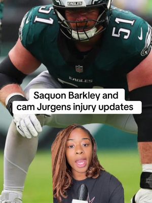 Eagles Saquon Barkley and cam Jurgens injury updates #symonewiththesports #philadelphiaeagles #eagles 