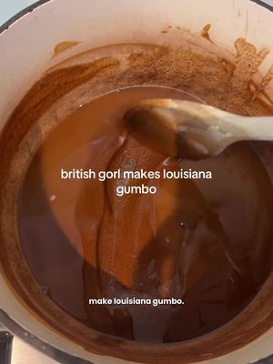 british gorl makes louisiana gumbo 🤠 howdy