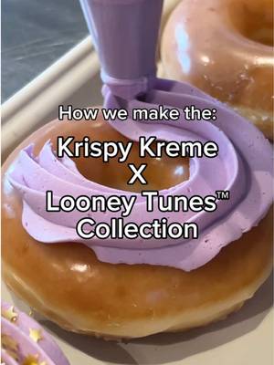 Status: Currently making something a little spooky 👀🍩 #krispykreme #halloween #looneytunes #donuts #spookyseason 