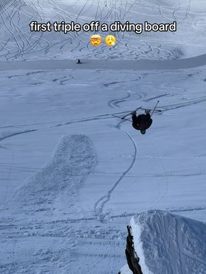 winter down under feeling like a video game lately // SKIER: Jasper Roger’s #triplebackflio#p #freeski #thenorthface 