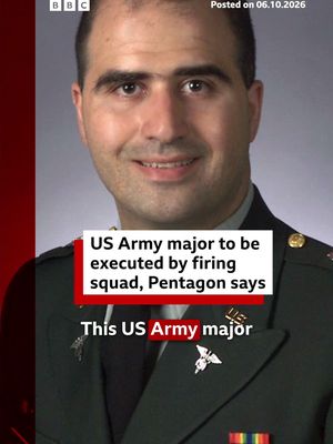 The Pentagon has announced it will execute a former US Army major by firing squad, the first such military execution in more than 60 years. #Pentagon #Army #FiringSquad #USNews #BBCNews