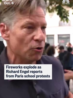 NBC News' Richard Engel reports from the streets of Paris where police fired tear gas and water cannons at protesters blockading high schools across France, as tens of thousands of students, parents and teachers took to the streets to demand more funding for the public school system.