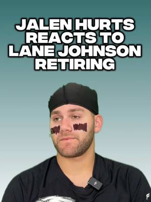 Jalen Hurts reacts to Lane Johnson’s abrupt retirement #NFL #eagles #skit #impression 