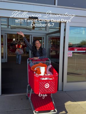 Halloween front porch decor from @target 🎃 shop Target Circle Deal Days October 6th & 7th! If you aren't a Target Circle member, it's free to sign up! #TargetDeals #TargetPartner #halloween #halloweendecor #fallvibes 