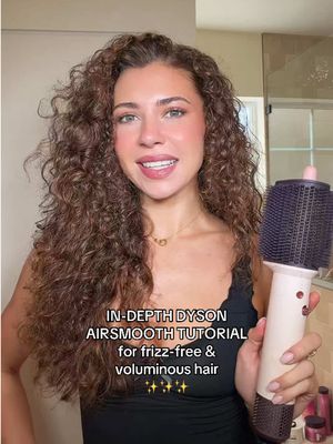 In-depth Dyson AirSmooth tutorial!! #curlyhair #blowout #dysonairwrap #dysonairsmooth #blowoututorial @Dyson USA @The Drybar @Redken 