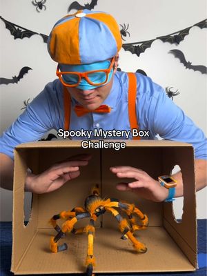 can Blippi survive the spooky Halloween mystery box challenge?