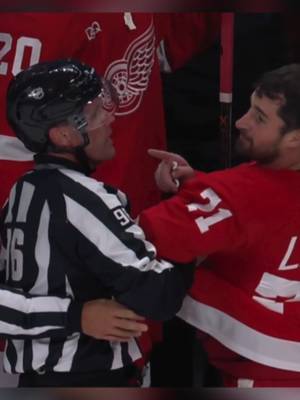 Cousins went straight for the missing "C" on Dylan Larkin's jersey 😅🎯 #NHL #hockeytok #NHLFaceOff