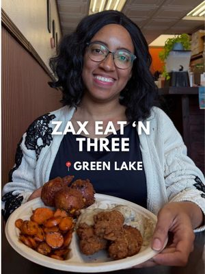 Save this video for the next time you’re craving southern food and sweet tea in Seattle! Zax Eat ‘n Three in Green Lake is serving up southern-style meat and three for under $20 (meaning each plate comes with a meat with three sides), icebox cakes for $6, and sweet tea for $3. Plus, there’s Alabama white sauce made from scratch.  Here are some foods you can order: 🍗 Meats: Smoked half chicken, Gojuchang pork shoulder, smoked meatloaf. I also had their chicken fried steak fingers as a weekend special - so good! 🍛 Sides: Charred maple glazed carrots, braised rosemary white beans, hot honey cornbread fritters, miso honey butter green beans, and more! I’ve eaten here a couple of times and have enjoyed my meals. Portions are generous - you’ll likely have leftovers. The food is hot, seasoned, fresh, and clearly made with love.  The owners are so sweet and do a lot to give back to the community. It’s been a pleasure getting to chat with Kali! @Kali  📍Zax Eat ‘n Three - 7815 Aurora Ave N, Seattle, WA 💵 Price range: $18.95 for a meat & three sides plate, $15.95 for a meat & two sides plate. $6 icebox cakes. Additional and separate sides are $5. This is one of the most affordable meal deals in Seattle, especially for the portions! Have you been to Zax Eat ‘n Three? Tell me in the comments. Follow along for more Seattle restaurant recommendations, including southern food! … … #southernfood #seattle #seattlefoodie #seattlerestaurant #seattlefoodblogger   Where to eat in Seattle, where to find southern food in Seattle, Green Lake Seattle, southern cooking, Seattle food blogger, Seattle restaurant recommendations, affordable food in Seattle, Seattle eats, good restaurants to eat at