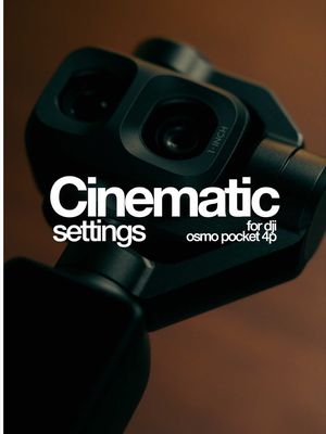 here are the best settings for cinematic video on the dji Osmo pocket 4p! 🎬 @DJI Osmo @DJI Official  #djiosmo #cinematic #videography #settings #osmopocket4p 