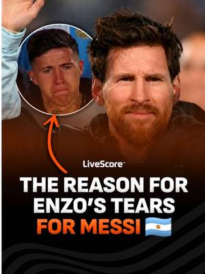 The reason why Enzo cried 😢🇦🇷 Enzo wrote a letter to Messi when he was 15 asking him to unretire. 10 years later they won everything together as teammates. ‘🎥 / @TyC Sports  #messi #enzofernandez #argentina #benin #football