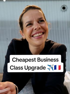 Cheapest Business Class Upgrade ✈️🇫🇷 #cheap #business #flight #france #travel 
